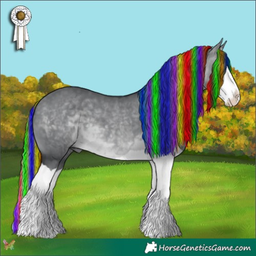 Horse Color:Painted Brown Chinchilla Dun Splash 