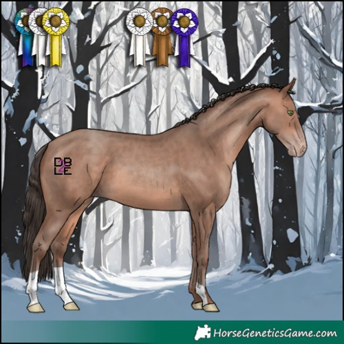 Horse Color:Sable Champagne Mushroom 
