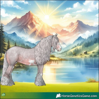 Horse Color:Watercolor Silver Black Ice 