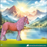 Horse Color:Watercolor White Spotted Bay 