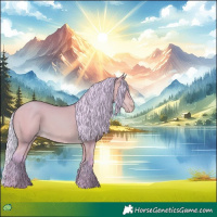 Horse Color:Watercolor Silver Amber Cream Champagne 