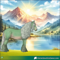 Horse Color:Watercolor Silver Black 