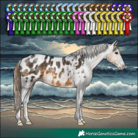 Horse Color:Buckskin Sabino Blanket 