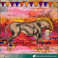 Horse Color:Amber Champagne Tobiano 