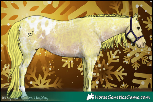 Horse Color:Watercolor Liver Chestnut Ice Varnish