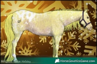 Horse Color:Watercolor Liver Chestnut Ice Varnish 
