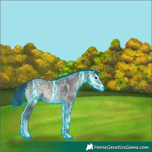 Horse Color:Thunderstruck Blue Onyx Ice 