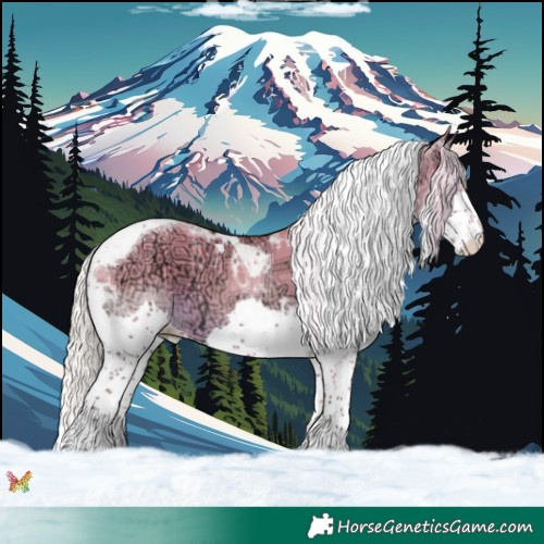 Horse Color:Silver Sable Cream Champagne Ice Dun Splash Tobiano 