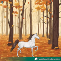 Horse Color:Platinum Chocolate Amber Cream Champagne Dun Tobiano