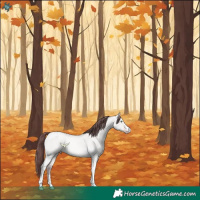 Horse Color:Platinum Chocolate Amber Cream Champagne Dun Tobiano