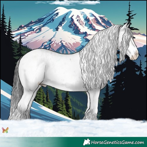 Horse Color:Brown Ice Sabino 