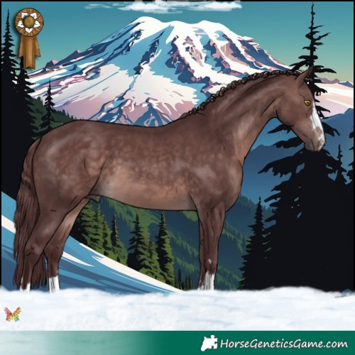 Horse Color:Platinum Chocolate Brown 