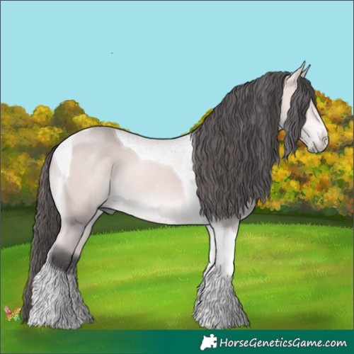 Horse Color:Platinum Buckskin Tobiano 