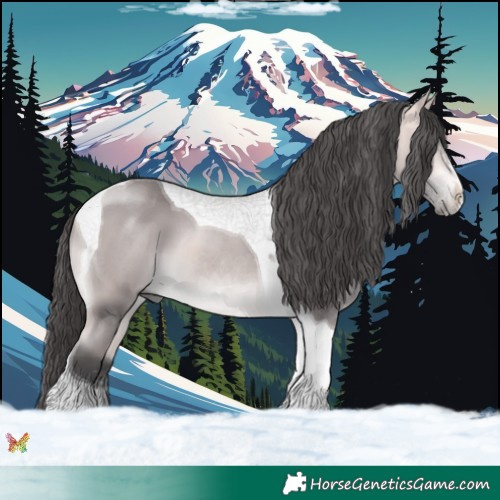 Horse Color:Platinum Buckskin Tobiano 