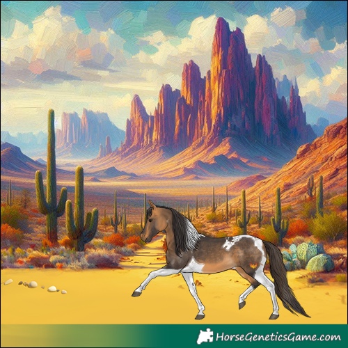 Horse Color:Buckskin Tobiano 