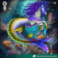 Horse Color:Watercolor Blue Onyx Splash 