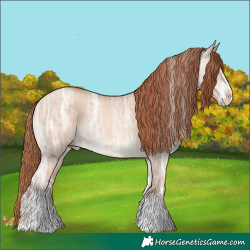 Horse Color:Gold Champagne Ice Dun Sabino 