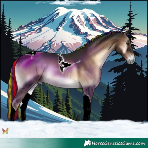Horse Color:Painted Liver Red Onyx Tobiano 