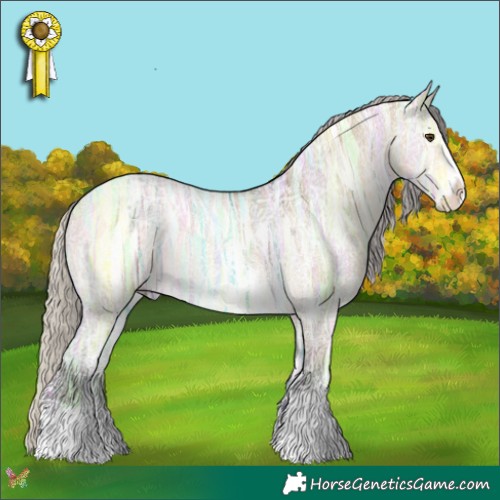 Horse Color:Silver Buckskin Ice Dun Sabino 
