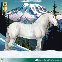 Horse Color:Silver Buckskin Ice Dun Sabino