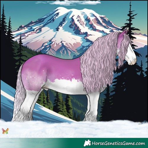 Horse Color:Watercolor Silver Sable Champagne Splash 