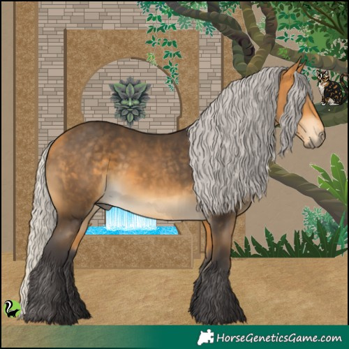 Horse Color:Silver Buckskin 
