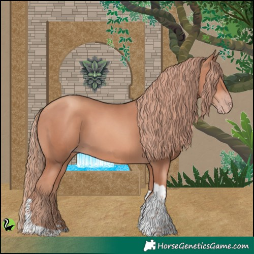 Horse Color:Gold Champagne Tobiano 