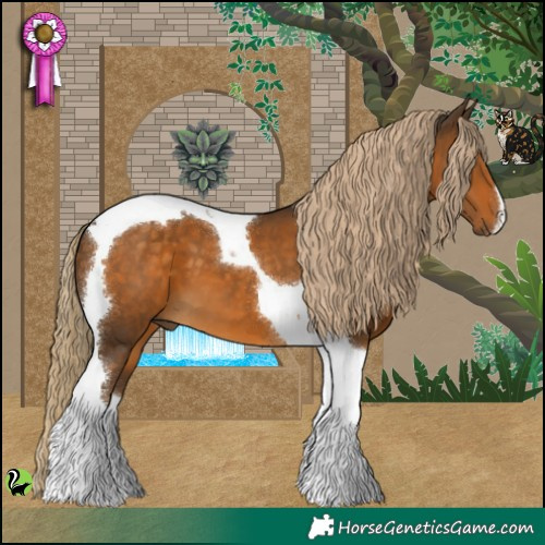 Horse Color:Chocolate Palomino Tobiano 