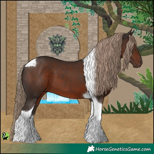 Horse Color:Liver Chestnut Tobiano 