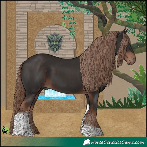 Horse Color:Liver Chestnut Tobiano 