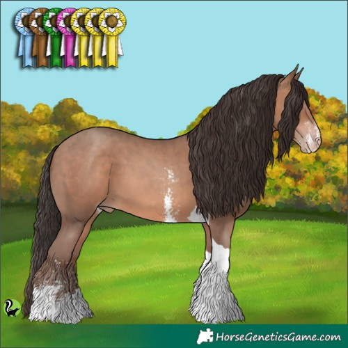 Horse Color:Sable Champagne Sabino Tobiano 