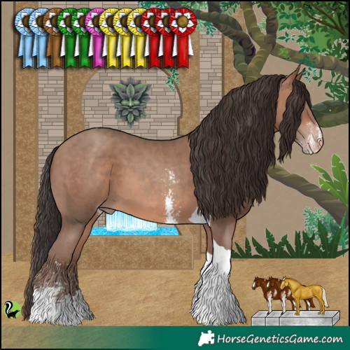 Horse Color:Sable Champagne Sabino Tobiano 