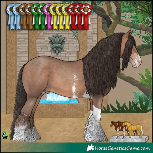 Horse Color:Sable Champagne Sabino Tobiano 