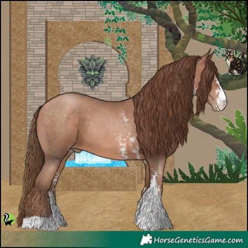 Horse Color:Brown Pearl Sabino 