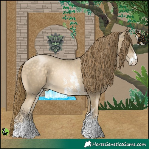 Horse Color:Buckskin Pearl Sabino 