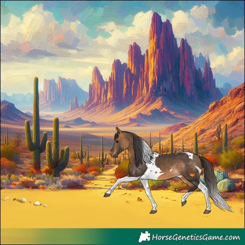 Horse Color:Buckskin Tobiano 