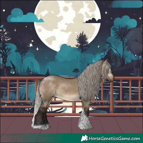 Horse Color:Gray Silver Brown Dun Tobiano 