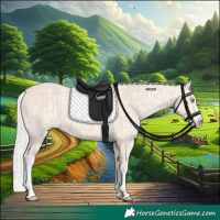 Horse Color:Cremello Splash  and Cremello Splash 