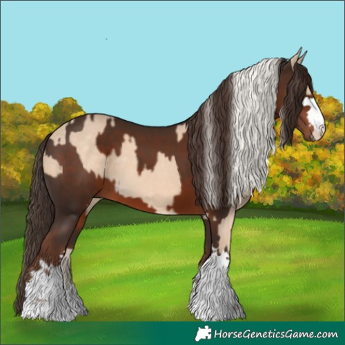 Horse Color:Cremello and Liver Chestnut