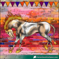 Horse Color:Amber Champagne Tobiano 