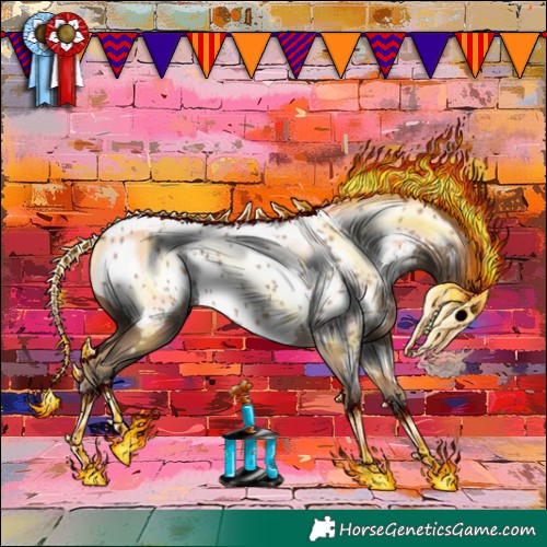 Horse Color:Classic Champagne Near Leopard 