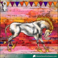 Horse Color:Amber Champagne Tobiano Near Leopard 