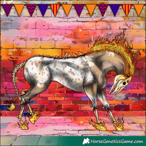 Horse Color:Amber Champagne Tobiano Appaloosa 