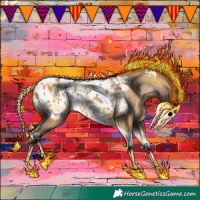 Horse Color:Amber Champagne Tobiano Appaloosa 