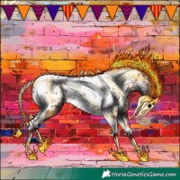 Horse Color:Classic Champagne Tobiano Appaloosa 