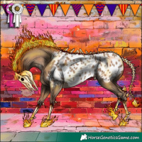 Horse Color:Classic Champagne Appaloosa 