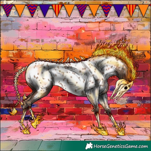 Horse Color:Classic Champagne Near Leopard 