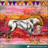 Horse Color:Classic Champagne Appaloosa 