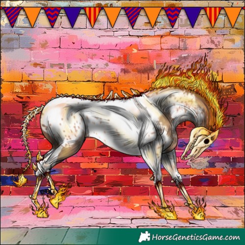 Horse Color:Sable Champagne Tobiano Near Leopard 