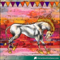 Horse Color:Sable Champagne Tobiano Near Leopard 